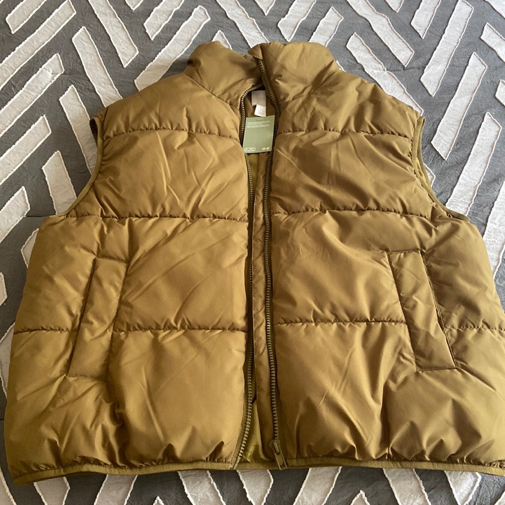 Olive H&M Quilted Vest